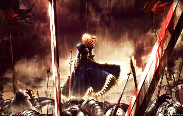 Дождь после битвы, аниме Ночь прибытия