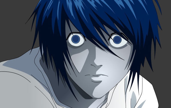 Испуганный парень из аниме Тетрадь смерти