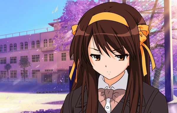 Школьница из аниме Харухи Судзумия