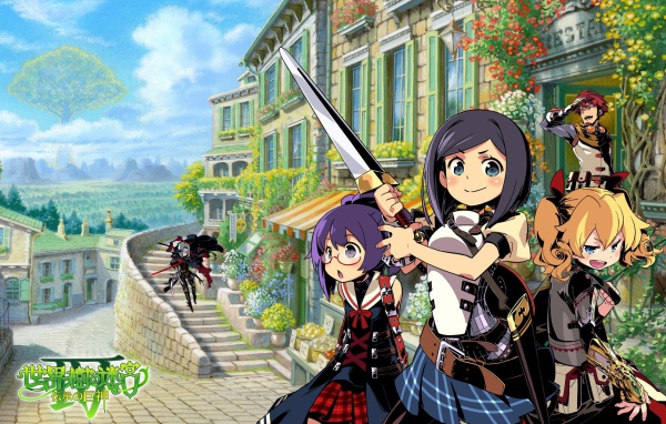 Школьница с мечом, аниме девушки