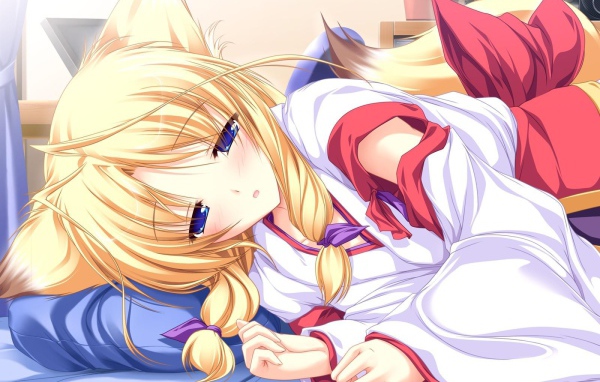 Сонная девушка из аниме Ina Koi