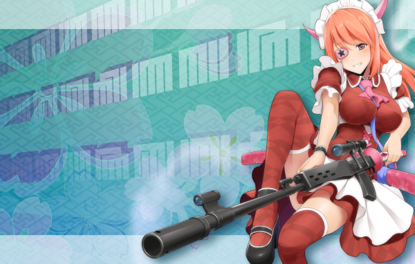 Девушка снайпер в аниме Onigirl