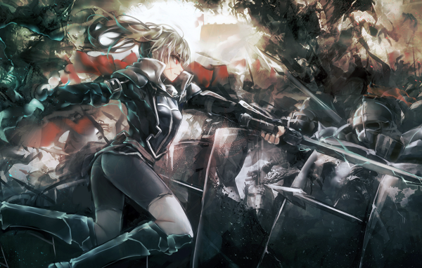 Сражение в аниме Pixiv Fantasia