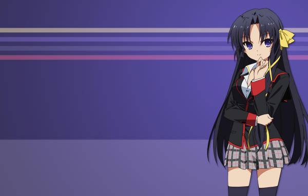 Черноволосая девушка в аниме Маленькие проказники