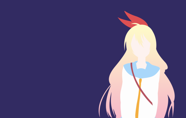 Девушка на синем фоне, аниме Притворная любовь