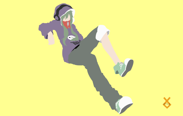 Девушка на желтом фоне, аниме Kagerou Project