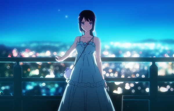 Девушка на фоне города, аниме Играй, Эуфониум