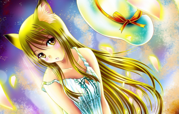 Девушка с желтыми волосами, аниме Кэмономими