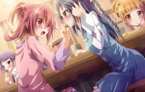 Девушки в баре в аниме Весёлые детки-таблетки