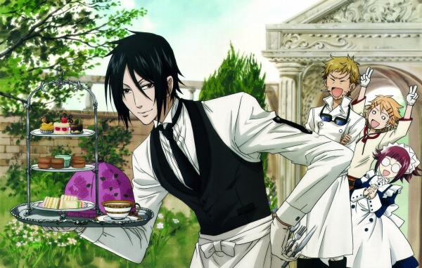 Официант в аниме Тёмный дворецкий