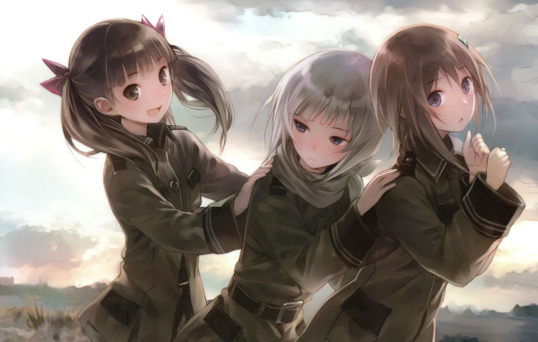 Подружки в аниме Звуки небес