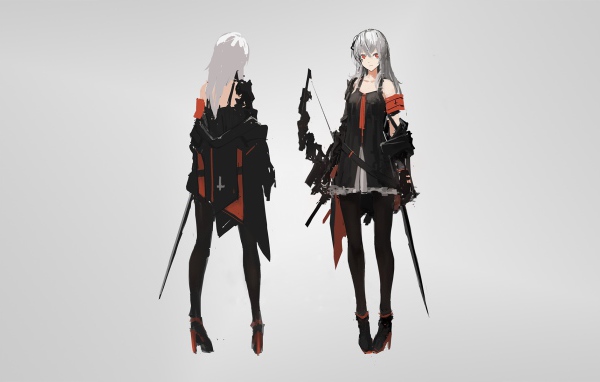 Две девушки аниме Pixiv Fantasia T