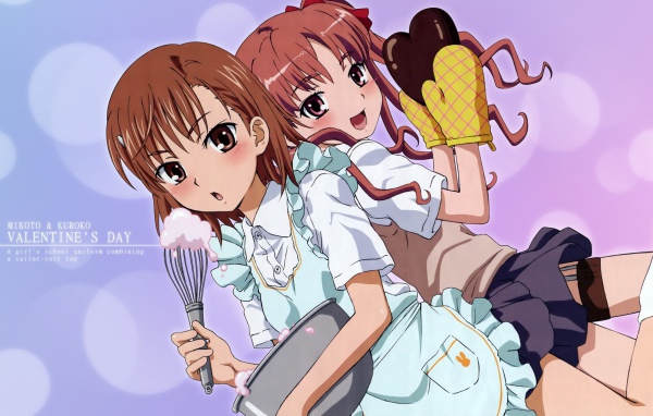 Две девушки из аниме Некий научный Рейлган