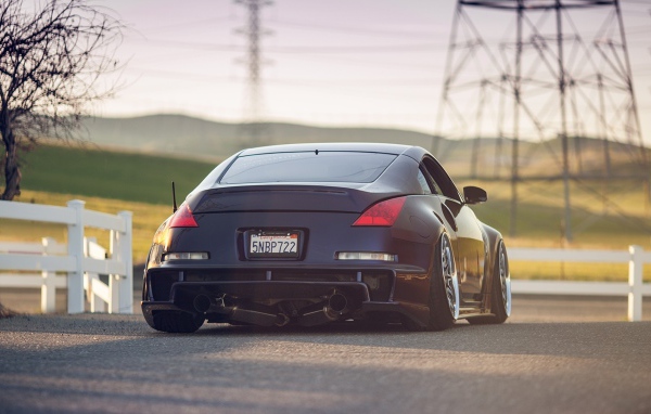 Тюнинг черного Nissan 350Z