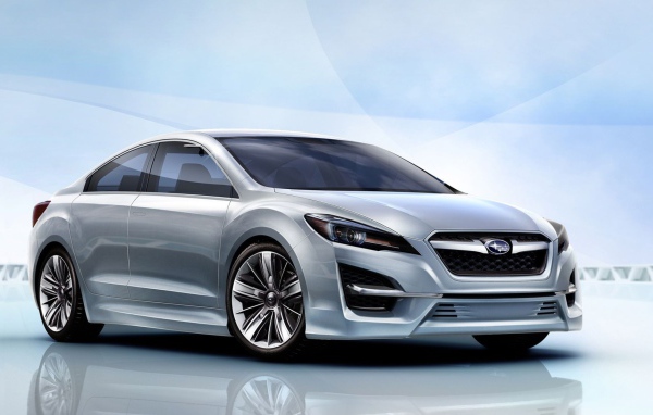 Серебристый концепт Subaru