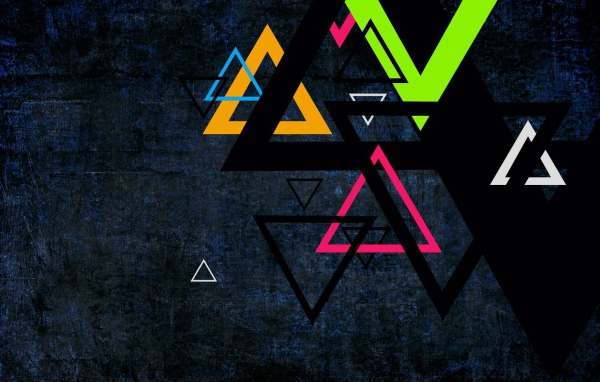 Набор треугольников, фон