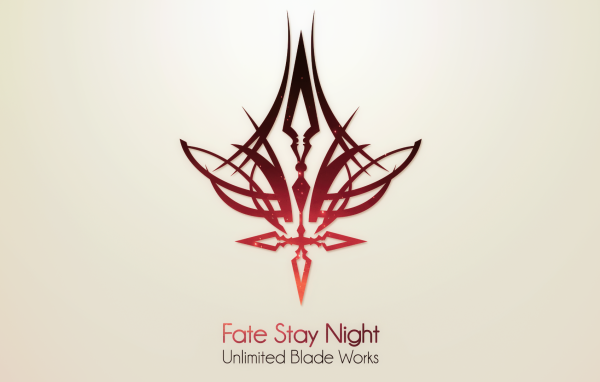 Символ аниме Ночь прибытия на сером фоне