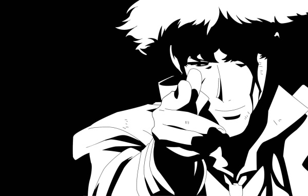 Аниме Ковбой Бибоп, черный фон