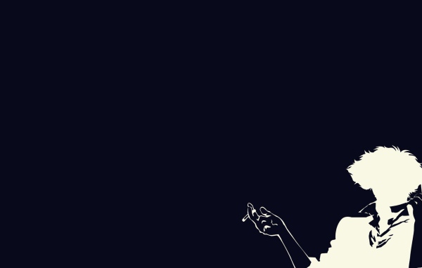 Аниме Ковбой Бибоп, синий фон