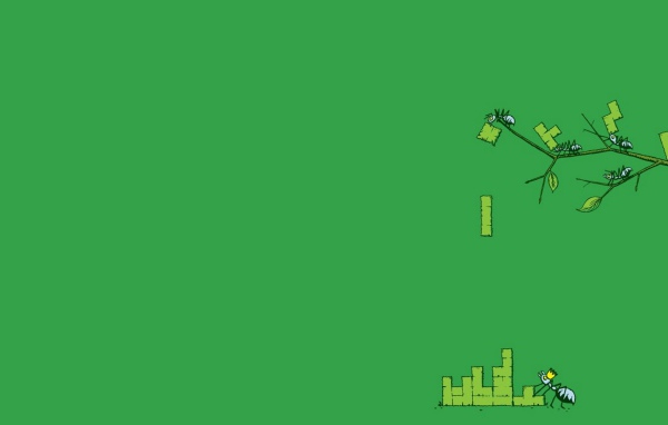 Муравьи и зеленый тетрис