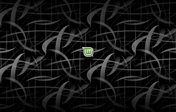 Черный фон Linux Mint