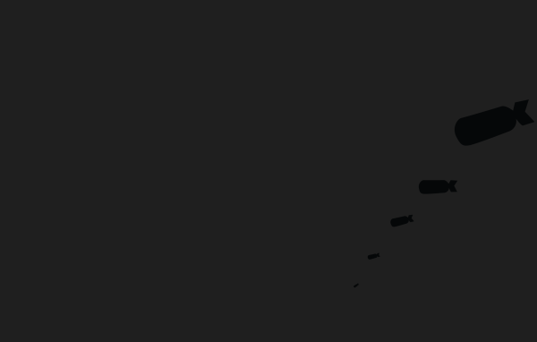 Черные бомбы, темно серый фон