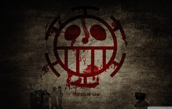 Кровавый символ аниме Трафальгар Ло