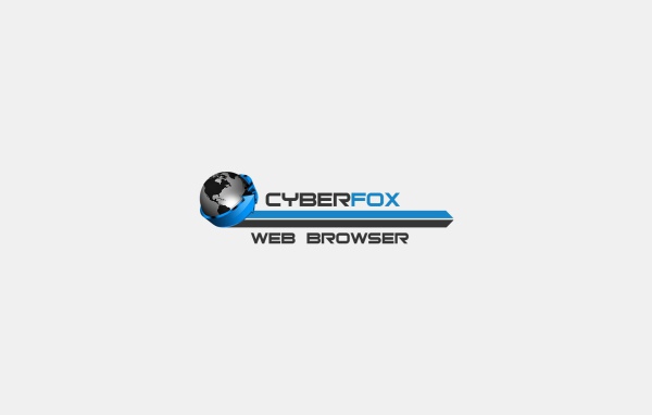 Браузер Cyberfox, голубой на белом фоне