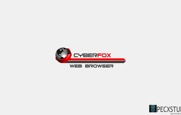 Браузер Cyberfox, красный на белом фоне