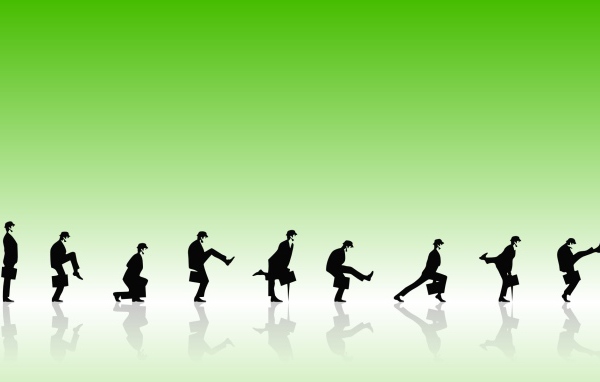 Комик группа Монти Пайтон, зеленый фон