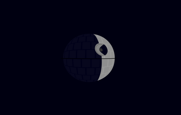 Звезда смерти, черный фон