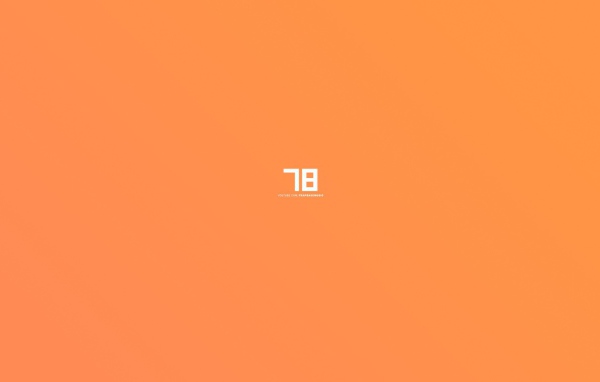 Цифры, оранжевый фон