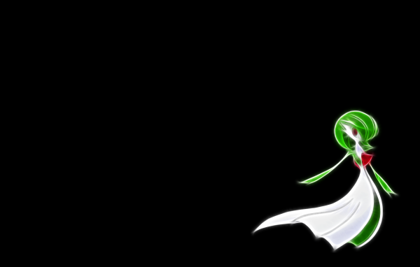 Гардевуар на черном фоне