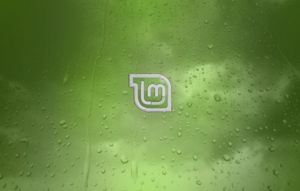 Зеленый фон Linux Mint