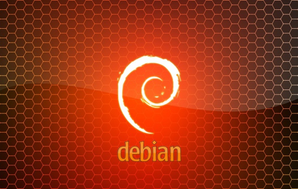ОС Debian, фон из сот