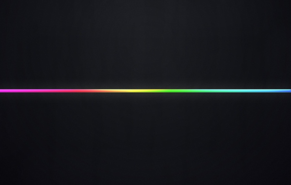 Радужная полоса на черном фоне