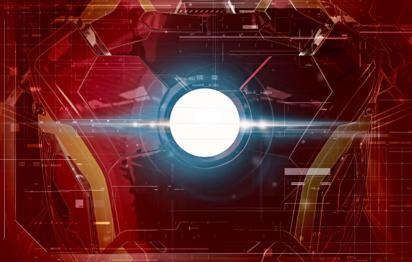 Красный фон, железный человек Мстители