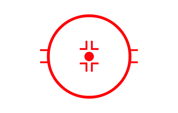 Красная мишень на белом фоне