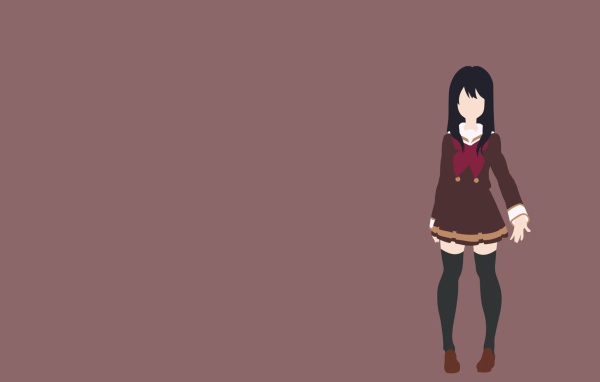 Силуэт девушки на темном фоне, аниме Играй, Эуфониум