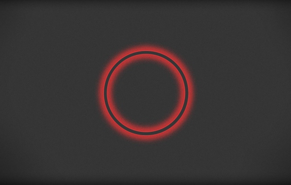 Красный круг на сером фоне