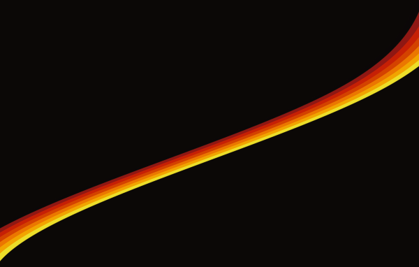 Желто оранжевая лента наискосок черного фона