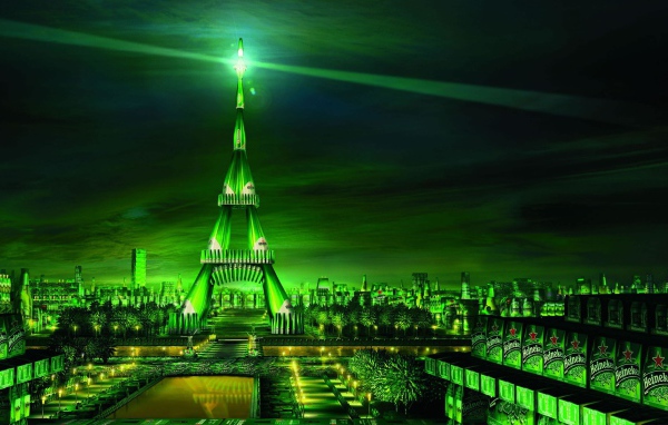 Париж в стиле пива Heineken