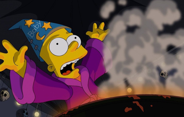 Барт Симпсон занимается колдовством