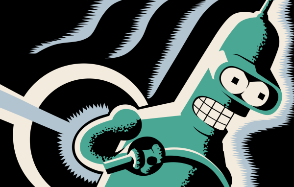 Бендер под действием электричества, Футурама