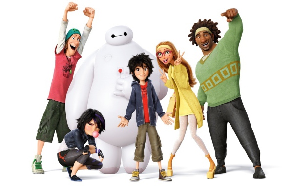 Персонажи мультфильма Город героев