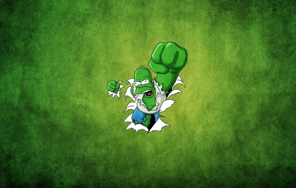 Гомер Симпсон в роли Халка