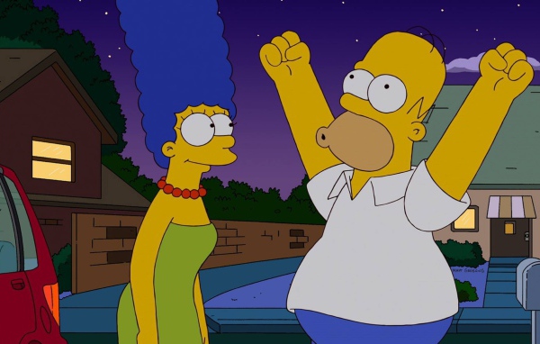 Мардж Симпсон с мужем