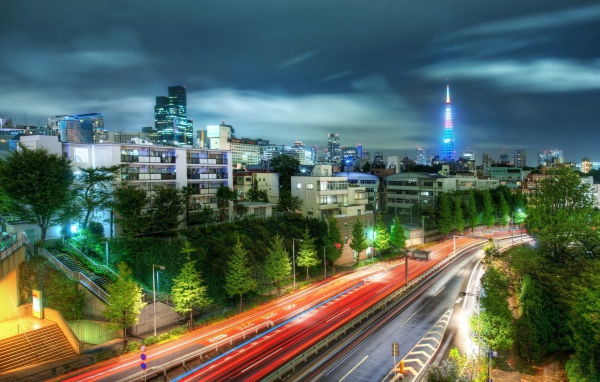 Вечерний пригород Токио