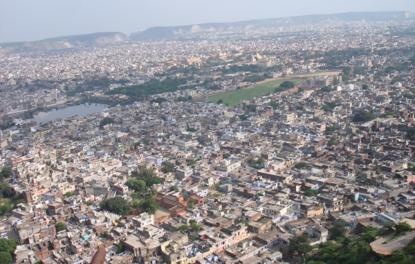 Панорама города в Индии