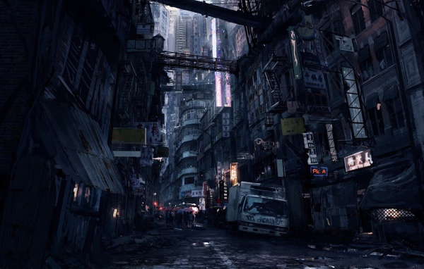 Трущобы в китайском городе